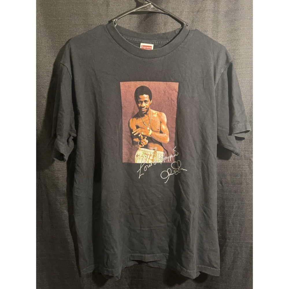 Supreme Al Green Tee Black Size M Medium SS22 Photo Graphic T-Shirt Made USA